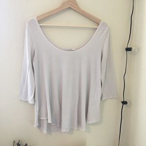 urban outfitters white flowy top